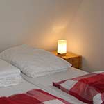 Een van de slaapkamers boven.